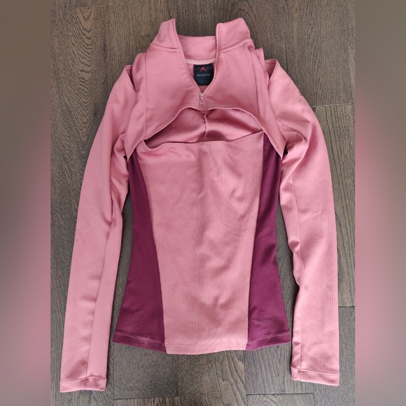 Jordan Tight Fit Sweatshirt with cut-outs, Size S, light pink and magenta - Picture 1 of 3